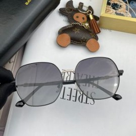 Balenciaga BL2001 Invisible Square Sunglasses In Black
