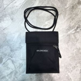 Balenciaga EXplorer Pouch with Strap Patched Canvas In Black